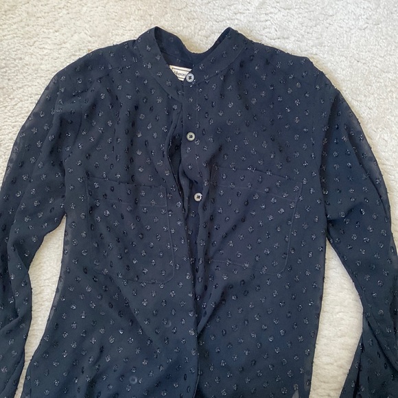 Abercrombie & Fitch Black Button Top XS - Picture 2 of 3